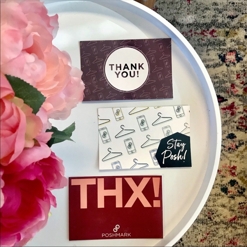 12pcs. Poshmark Assorted Thank You Cards